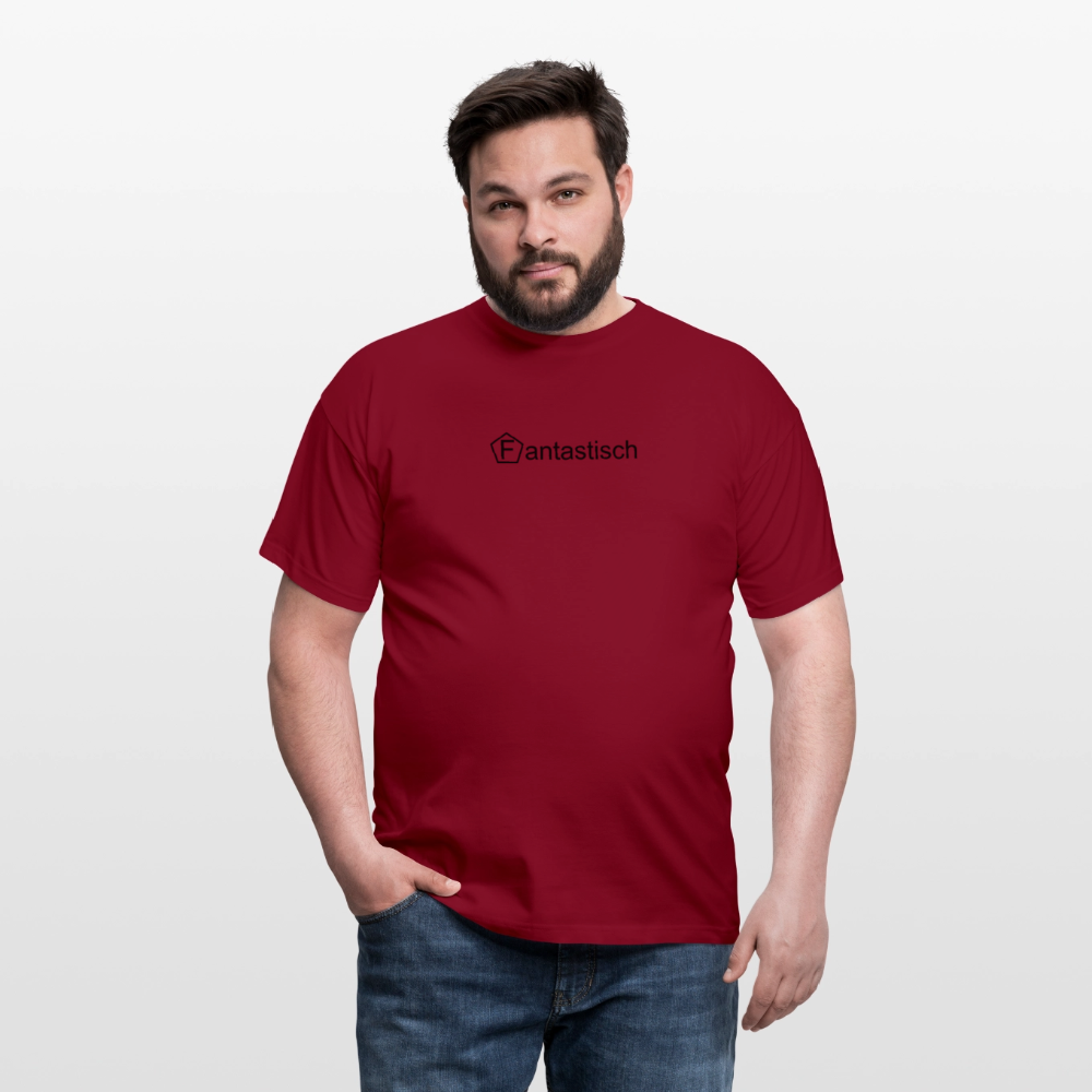 Männer T-Shirt - "Fantastisch" - Ziegelrot
