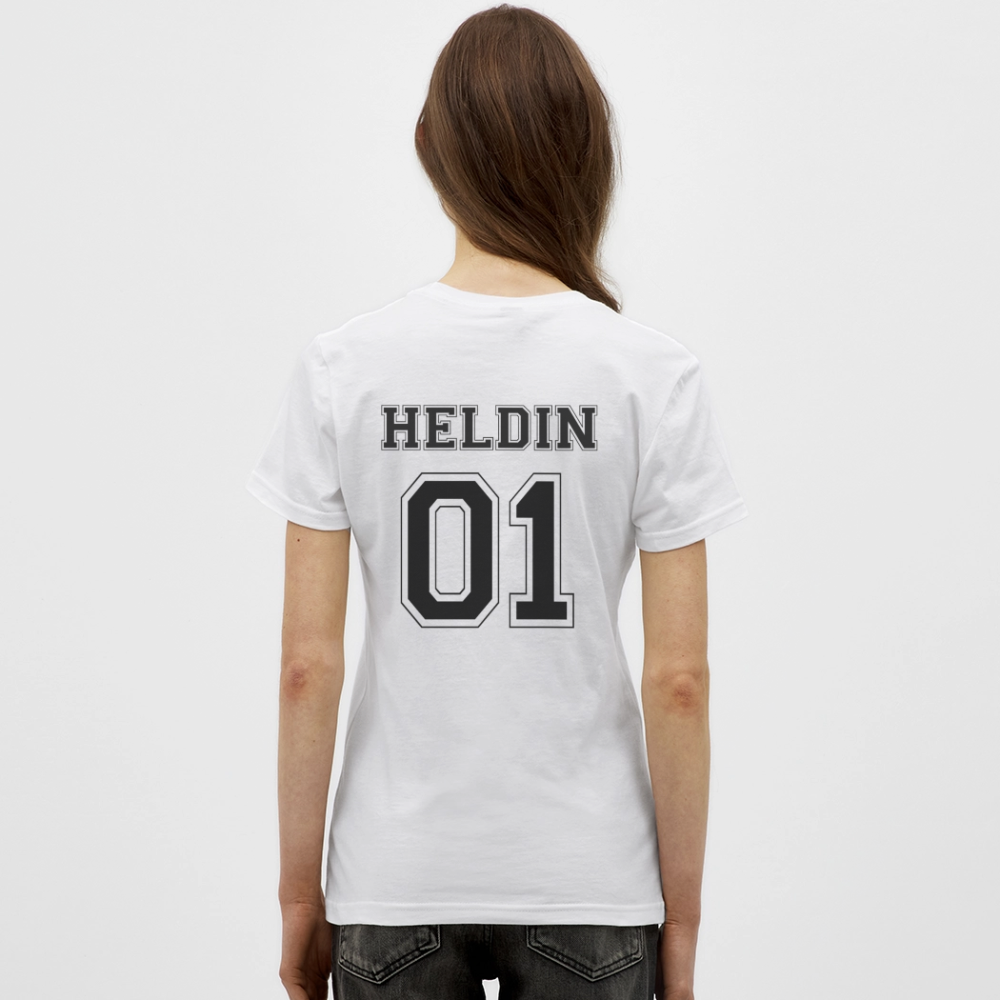 Women's T-Shirt - HELDIN 01 (black) - Weiß