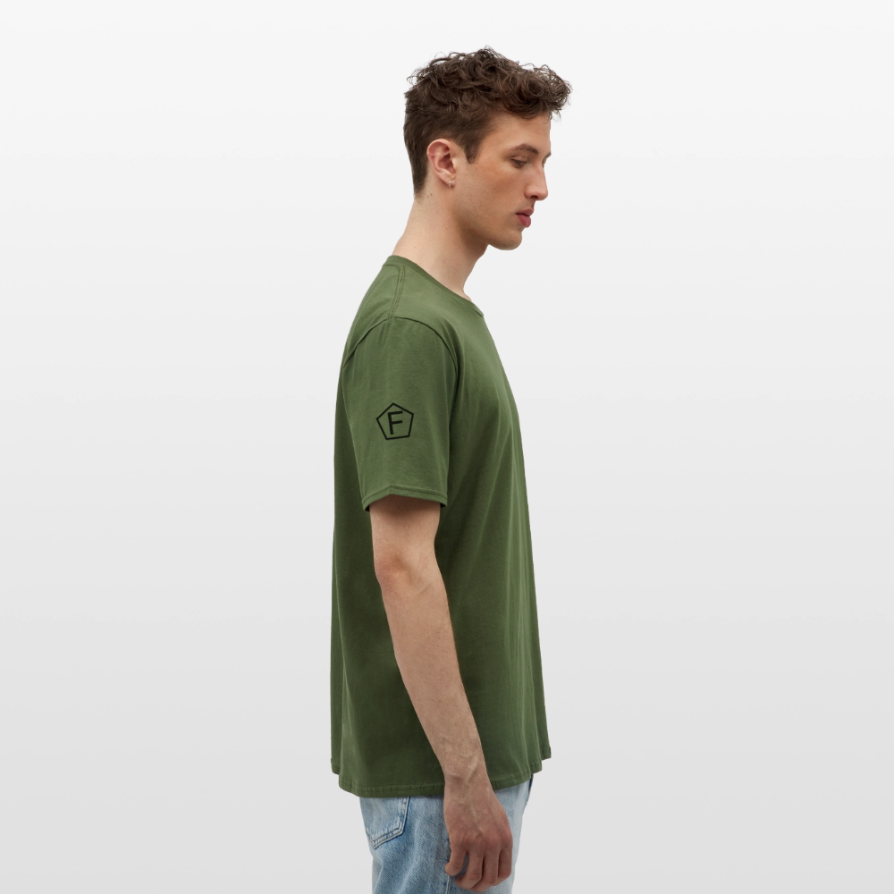 Männer T-Shirt - "ballern_1" - Militärgrün