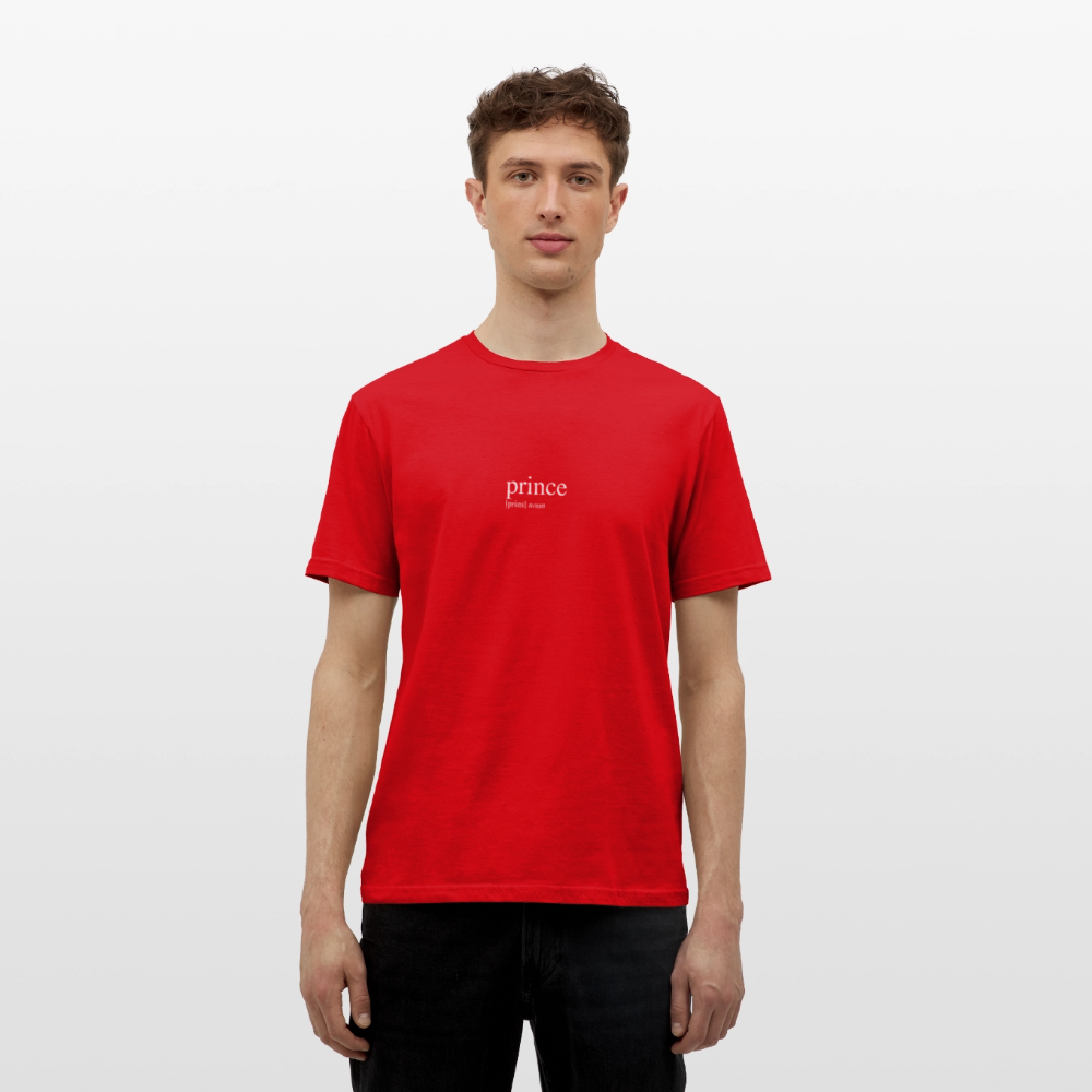 Men's T-Shirt - prince (white) - red