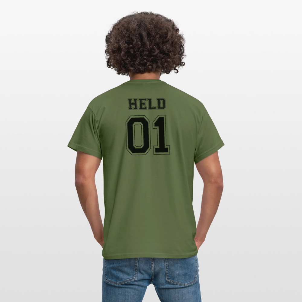 Men's T-Shirt - HELD 01 (black) - Militärgrün