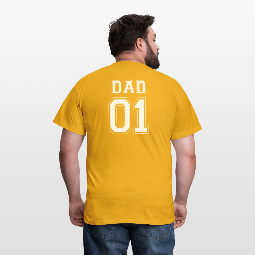 Men's T-Shirt - DAD 01 (white) - Gelb