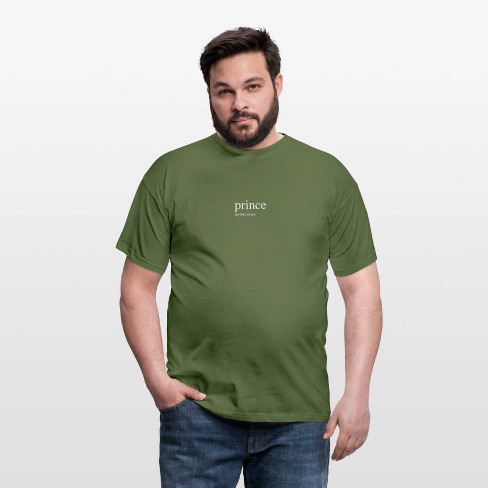 Men's T-Shirt - prince (white) - military green