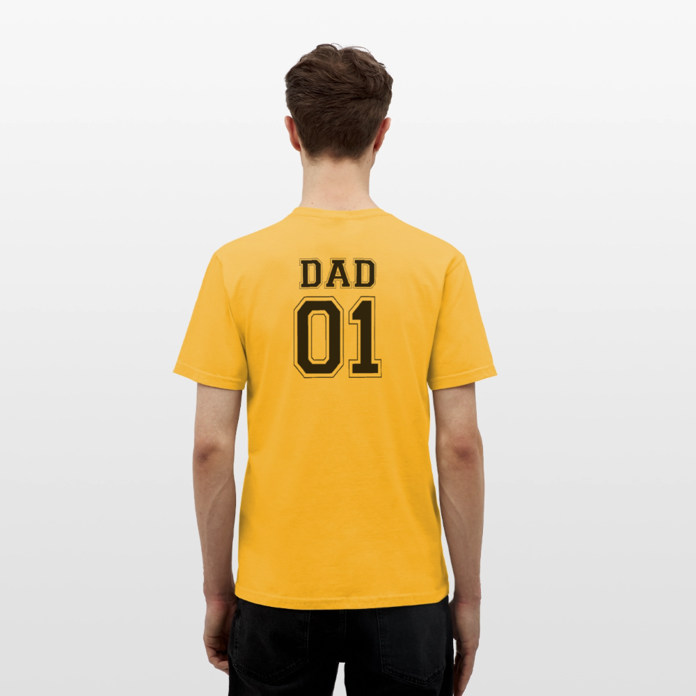 Men's T-Shirt - DAD 01 (black) - Gelb