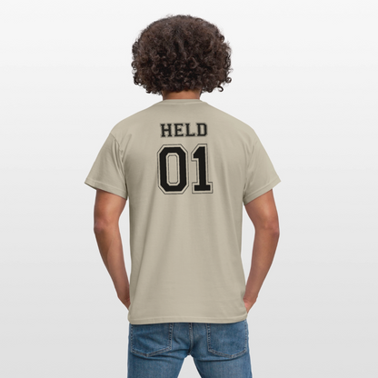 Men's T-Shirt - HELD 01 (black) - Sandbeige