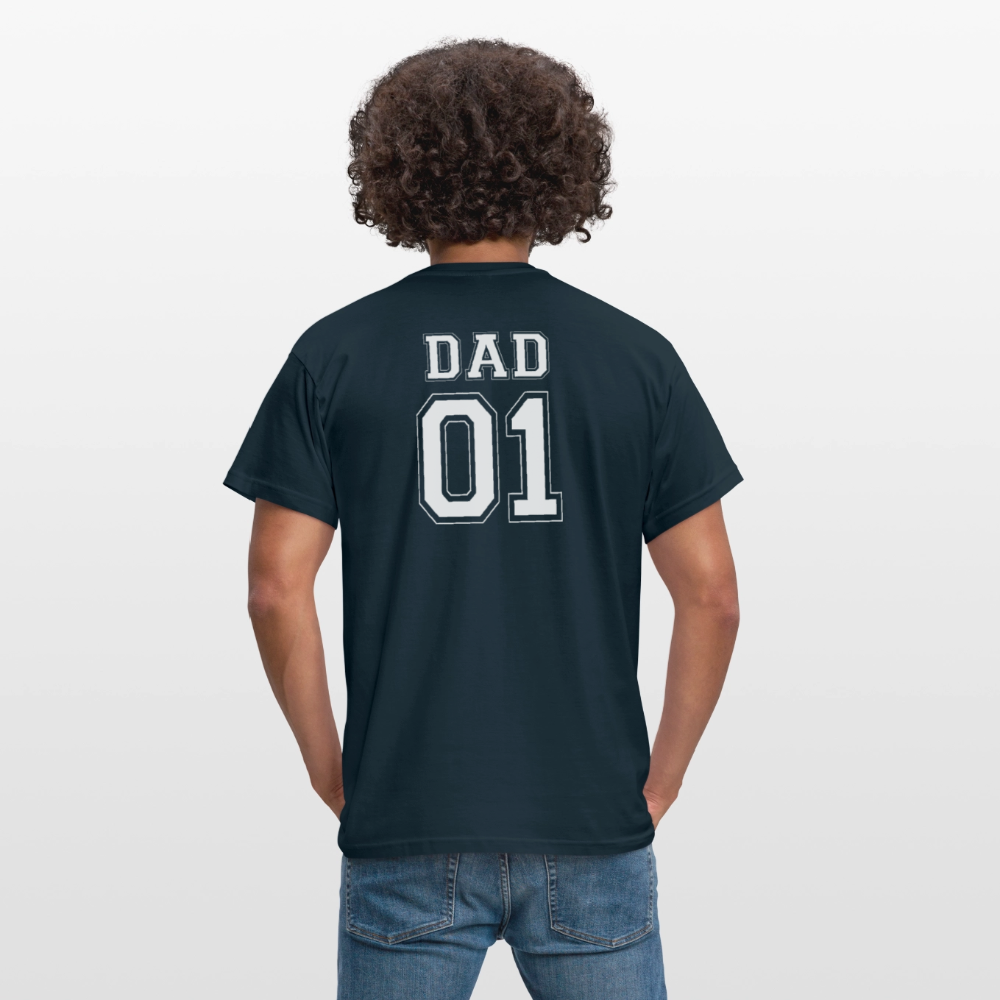 Men's T-Shirt - DAD 01 (white) - Navy