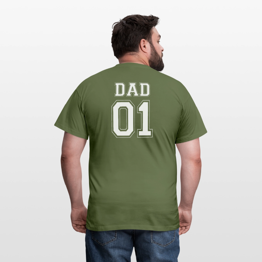 Men's T-Shirt - DAD 01 (white) - Militärgrün