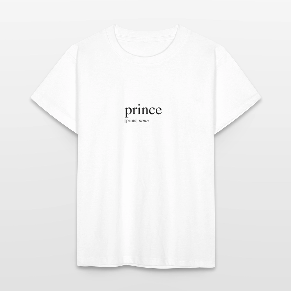 Kids`T-Shirt - prince (black) - white
