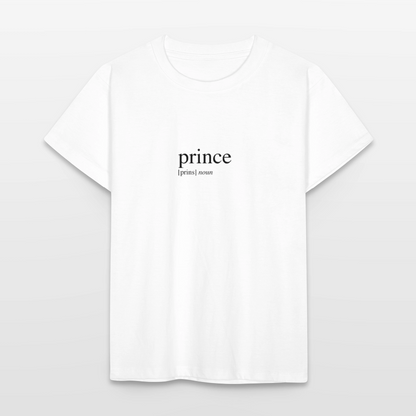 Kids`T-Shirt - prince (black) - white