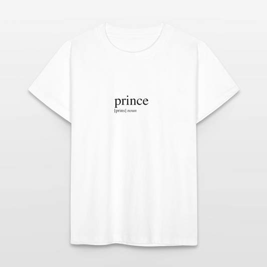 Kids`T-Shirt - prince (black) - white