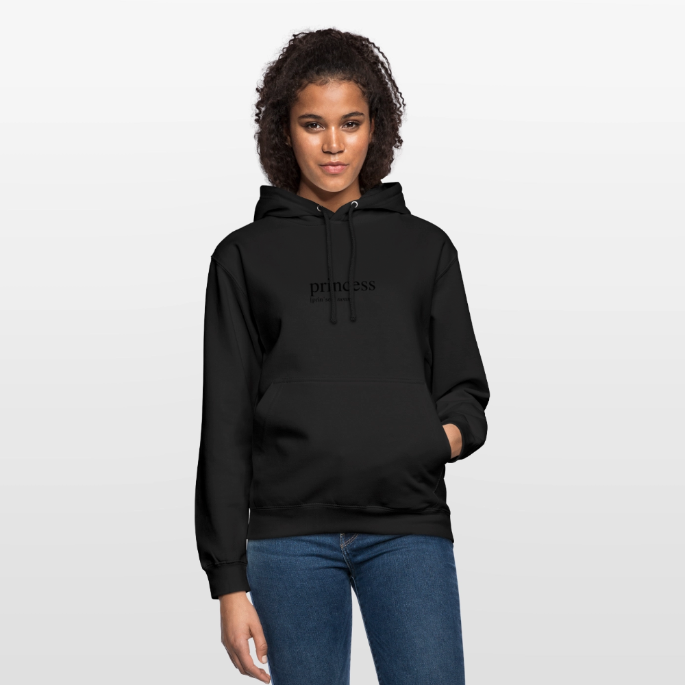 Unisex Hoodie - princess (black) - black
