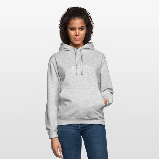 Unisex Hoodie - princess (white) - light heather grey