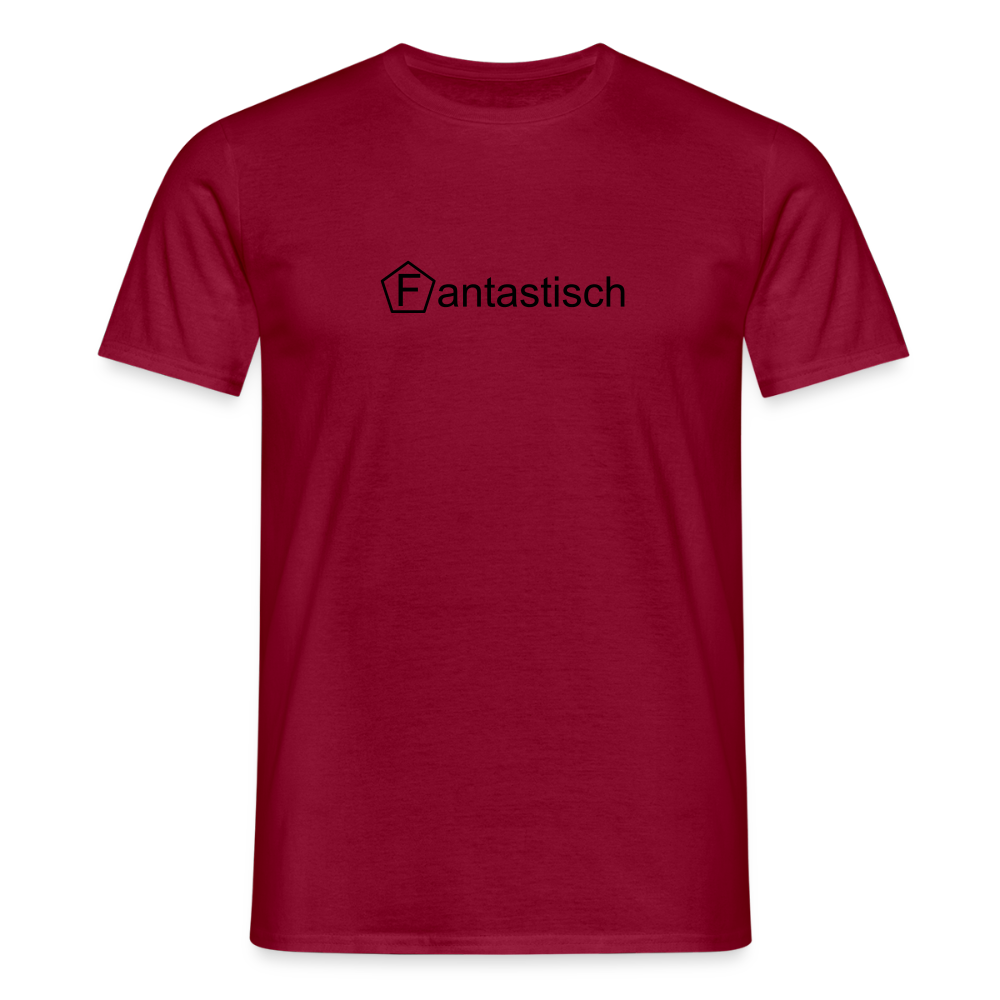 Männer T-Shirt - "Fantastisch" - Ziegelrot