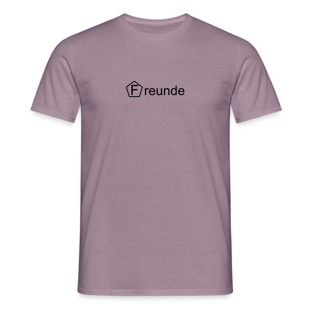 Männer T-Shirt - "Freunde" - Lilagrau 