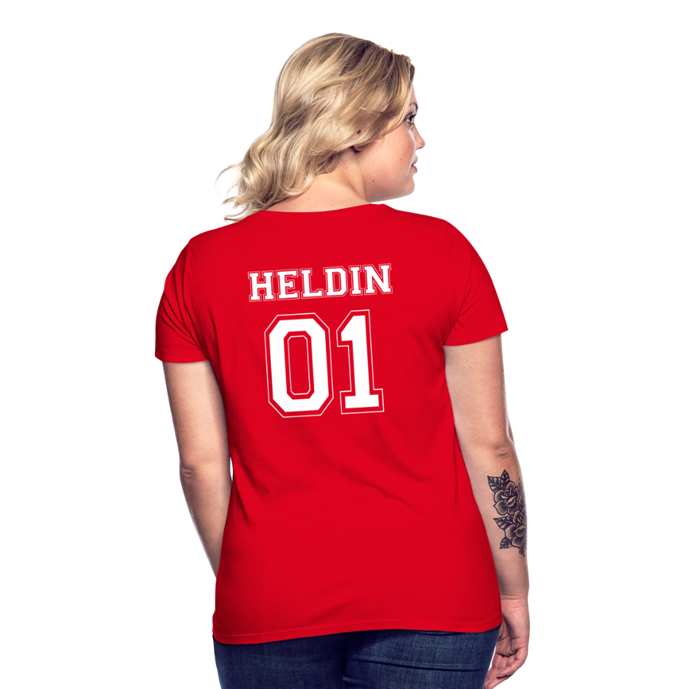 Women's T-Shirt - HELDIN 01 (white) - Rot