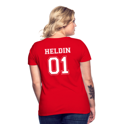 Women's T-Shirt - HELDIN 01 (white) - Rot