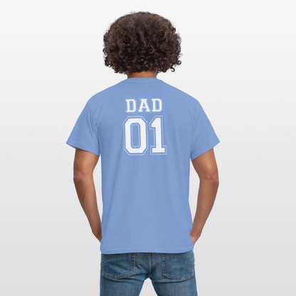 Men's T-Shirt - DAD 01 (white) - carolina blue