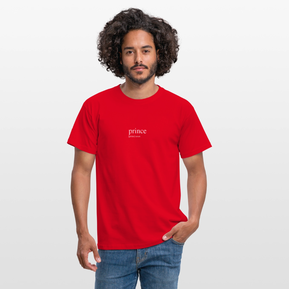 Men's T-Shirt - prince (white) - red