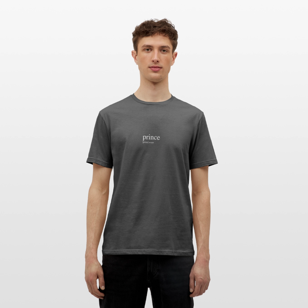 Men's T-Shirt - prince (white) - charcoal grey