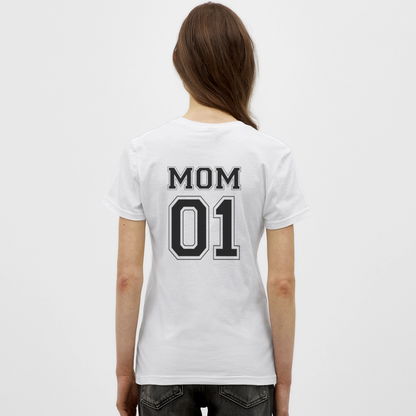 Women's T-Shirt - MOM 01 (black) - Weiß
