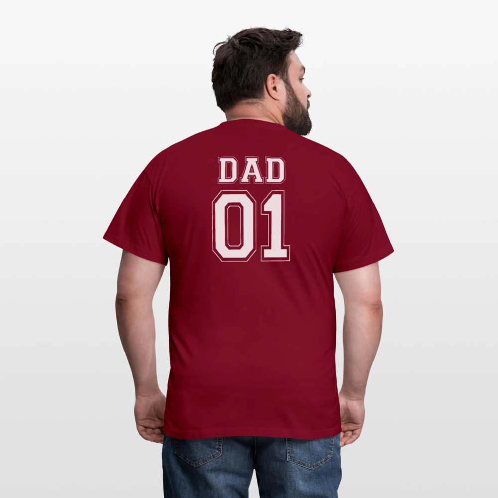 Men's T-Shirt - DAD 01 (white) - Ziegelrot