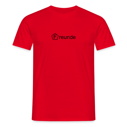 Männer T-Shirt - "Freunde" - Rot