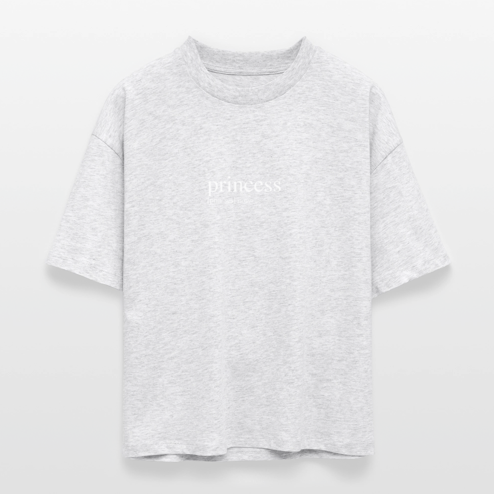 Frauen Boxy Bio-T-Shirt Nova   - princess (white) - heather white