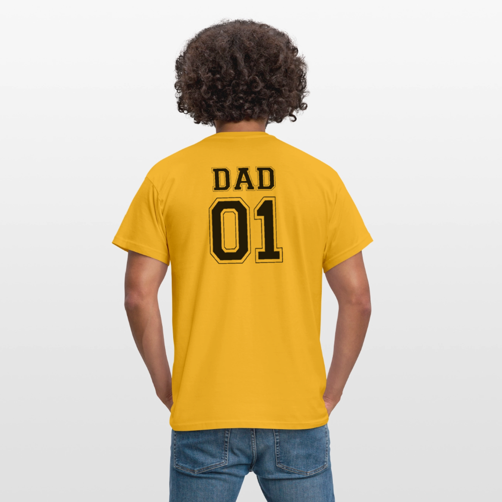 Men's T-Shirt - DAD 01 (black) - Gelb