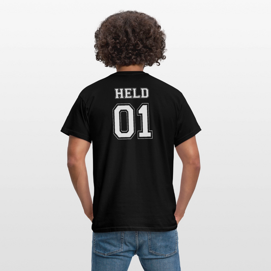 Men's T-Shirt - HELD 01 (white) - Schwarz