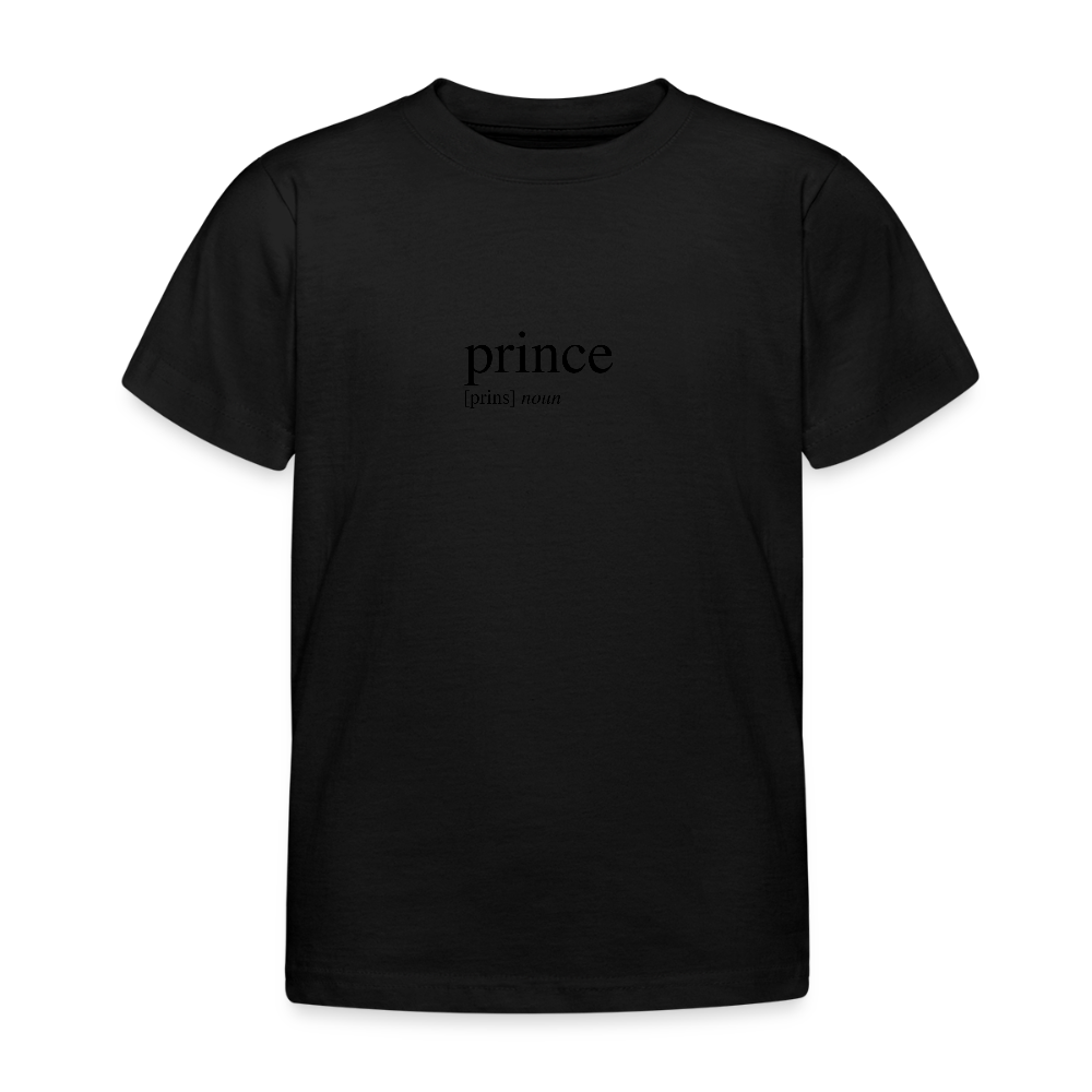 Kids`T-Shirt - prince (black) - black