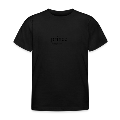 Kids`T-Shirt - prince (black) - black