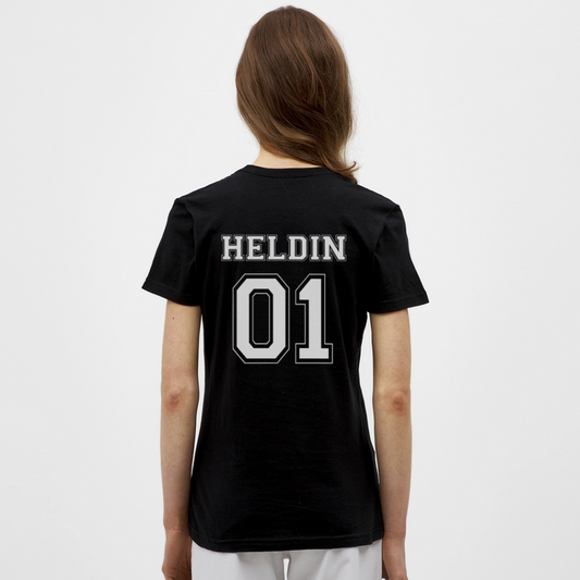 Women's T-Shirt - HELDIN 01 (white) - Schwarz