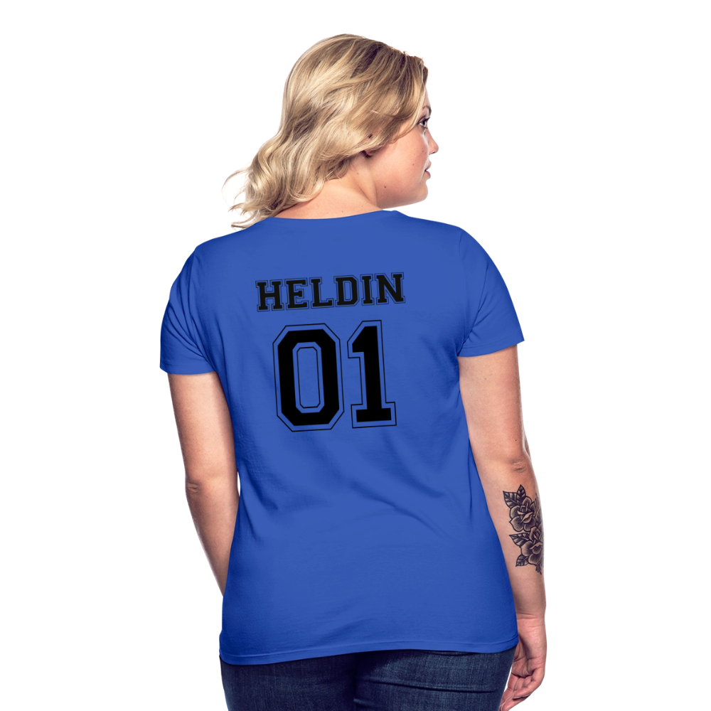 Women's T-Shirt - HELDIN 01 (black) - Royalblau