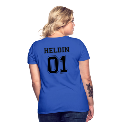 Women's T-Shirt - HELDIN 01 (black) - Royalblau