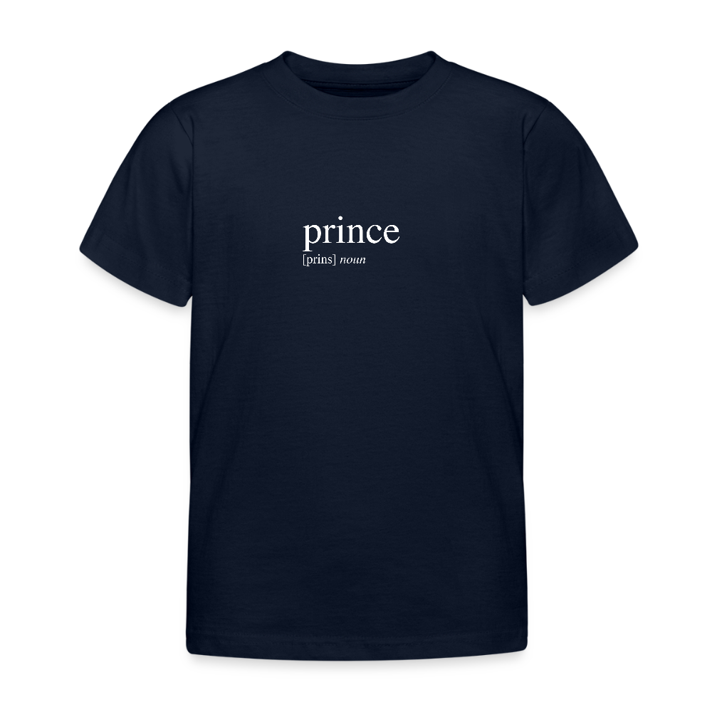 Kids`T-Shirt - prince (white) - Navy