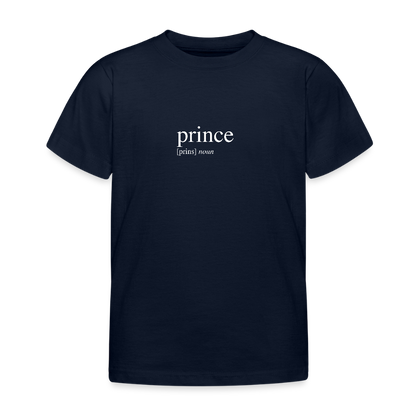 Kids`T-Shirt - prince (white) - Navy