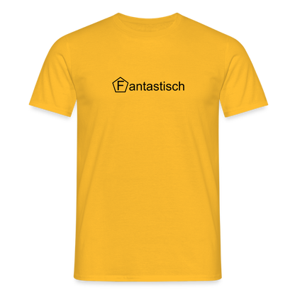 Männer T-Shirt - "Fantastisch" - Gelb