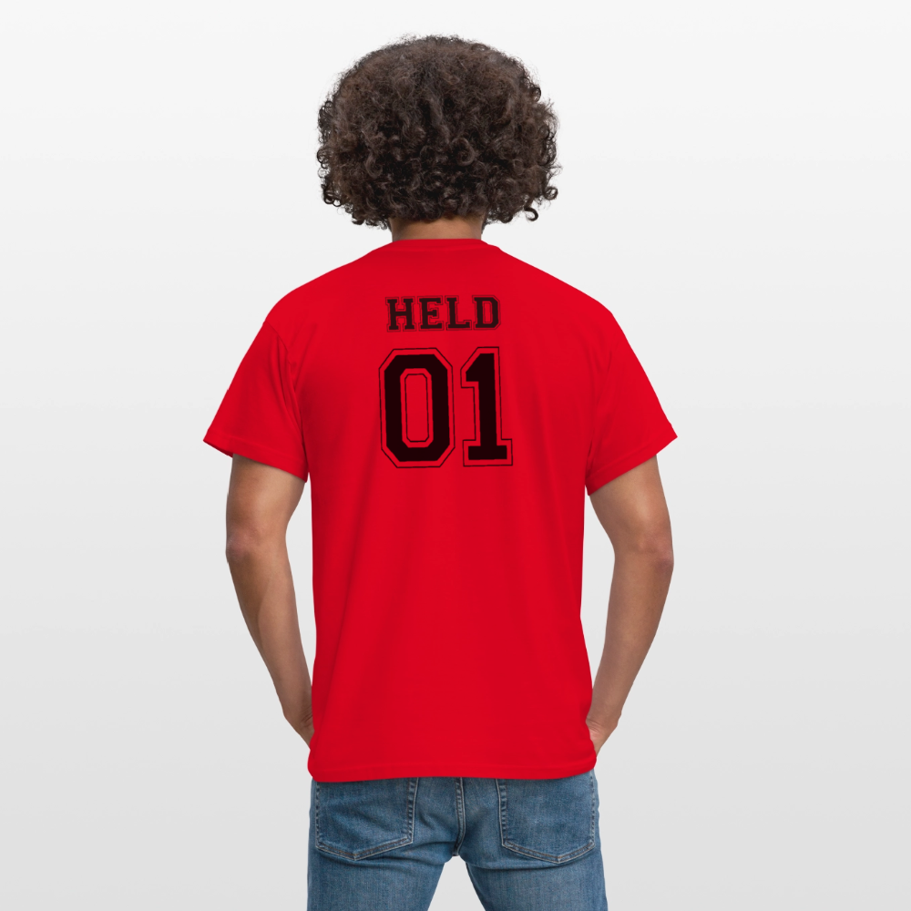 Men's T-Shirt - HELD 01 (black) - Rot