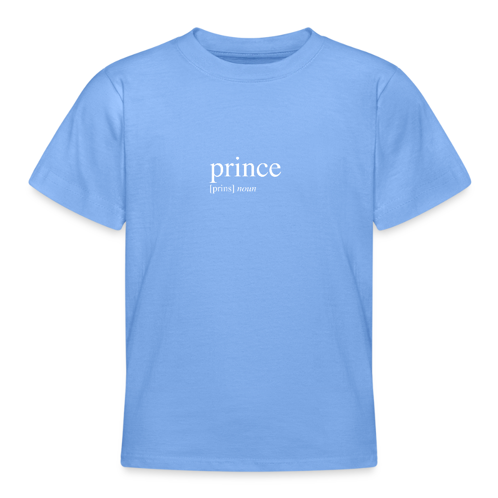Teenage T-Shirt - prince (white) - Himmelblau