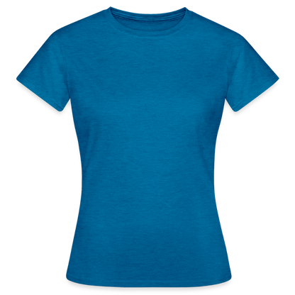 Women's T-Shirt - HELDIN 01 (white) - Antikblaues Saphir meliert