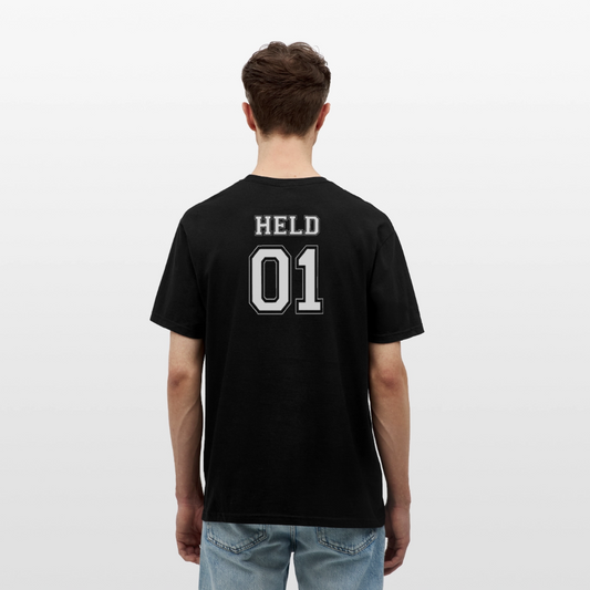 Men's T-Shirt - HELD 01 (white) - Schwarz