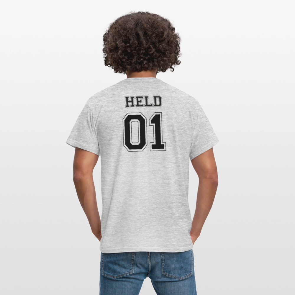 Men's T-Shirt - HELD 01 (black) - Grau meliert