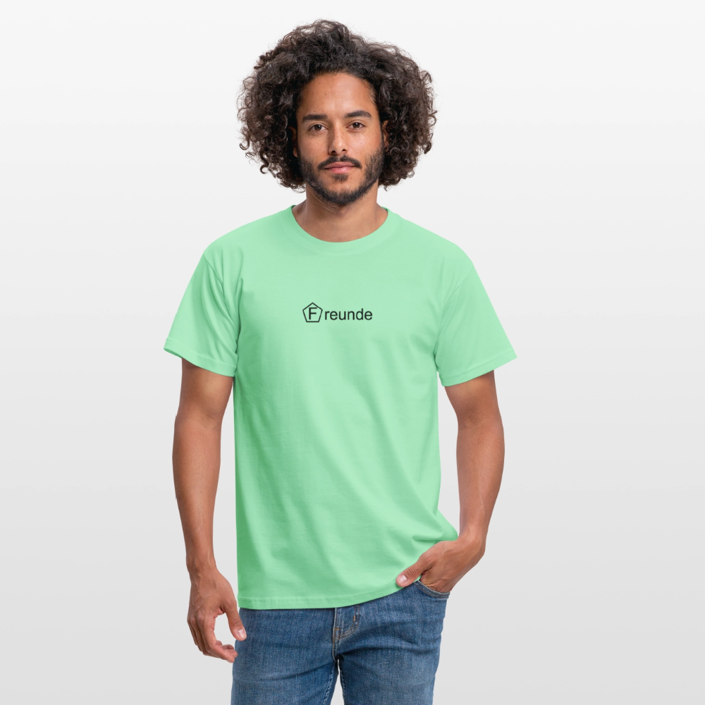 Männer T-Shirt - "Freunde" - Mintgrün