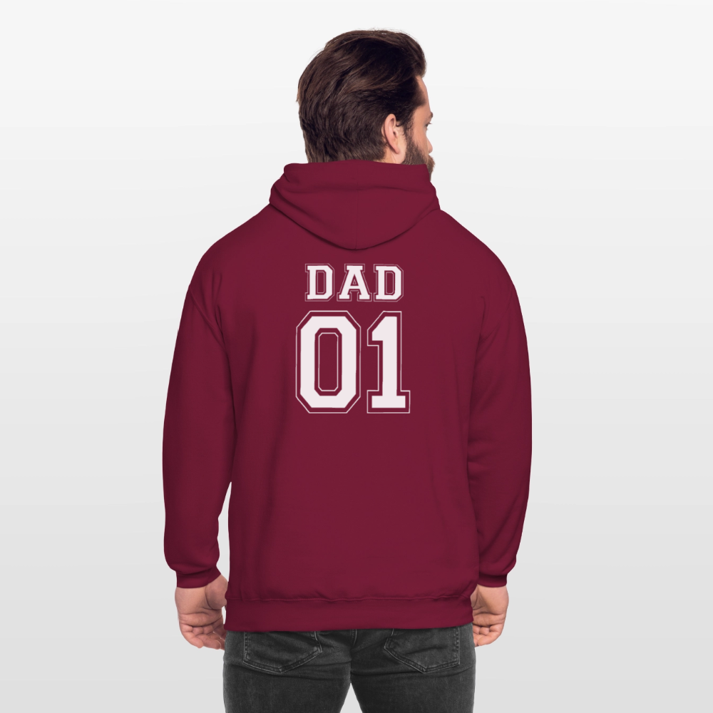 Unisex Hoodie - DAD 01 (white) - Bordeaux