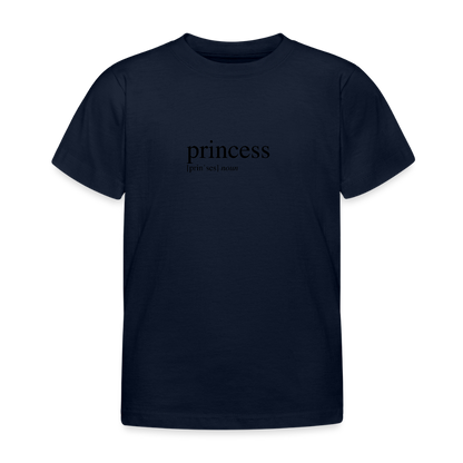Kids`T-Shirt - princess (black) - navy