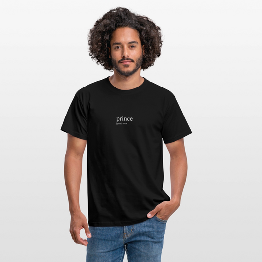 Men's T-Shirt - prince (white) - black