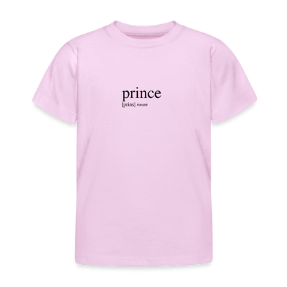 Kids`T-Shirt - prince (black) - light pink
