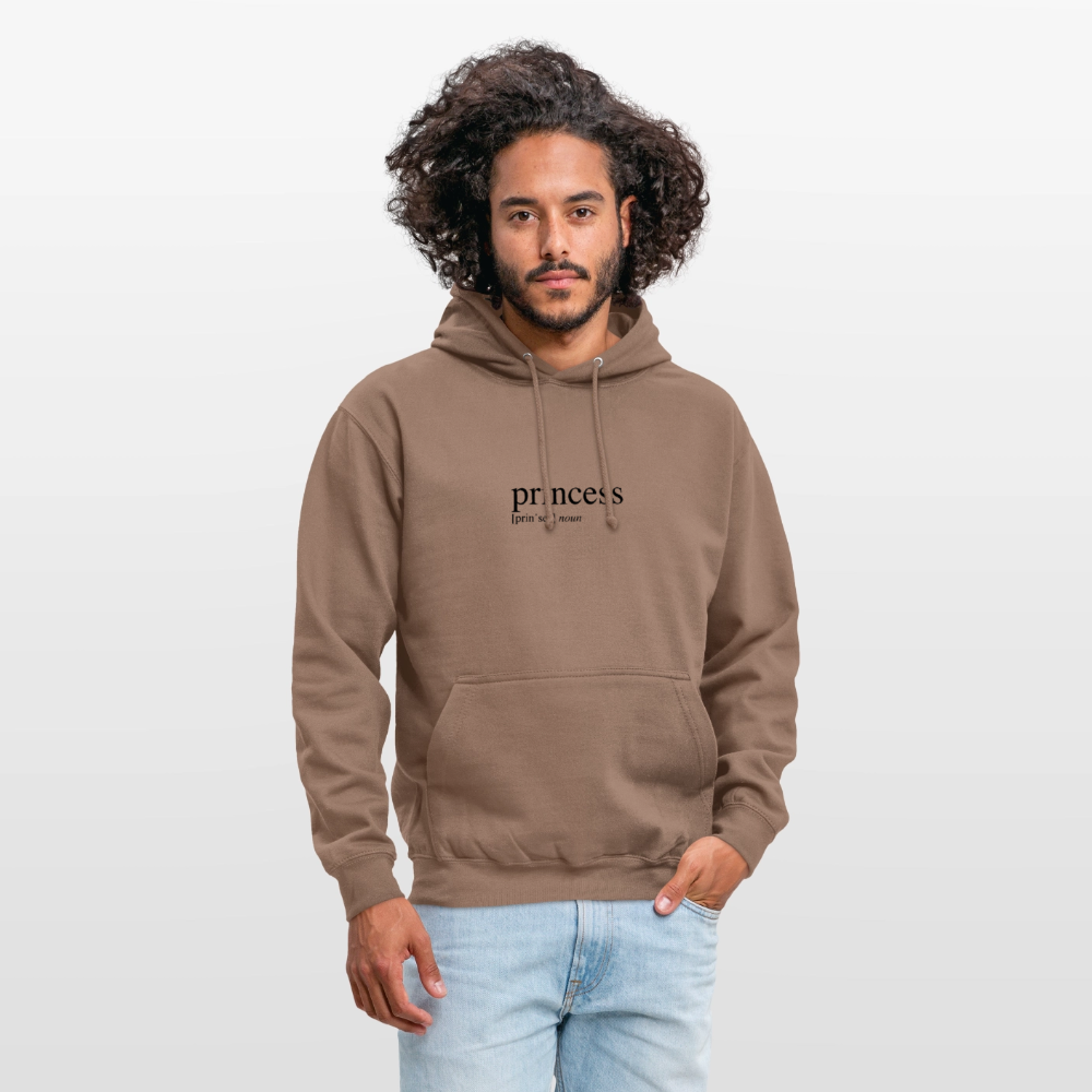 Unisex Hoodie - princess (black) - mocha