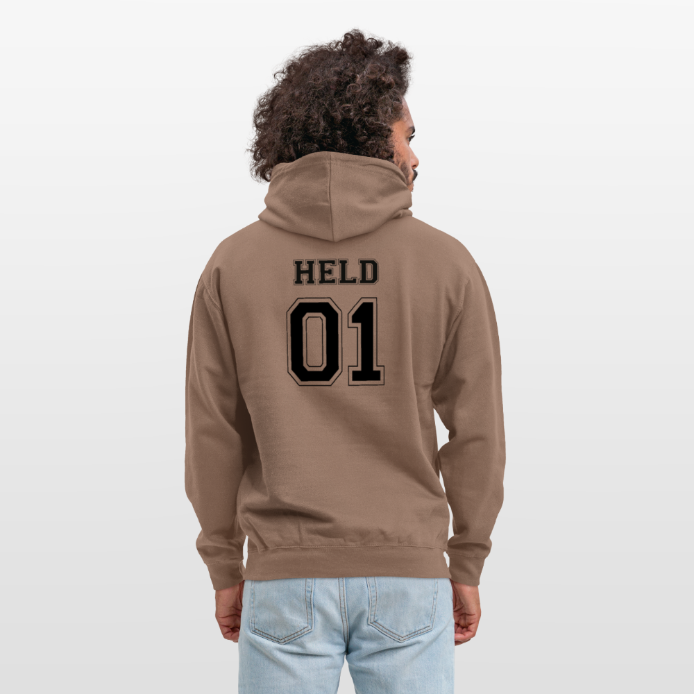 Unisex Hoodie - HELD 01 (black) - Mokka