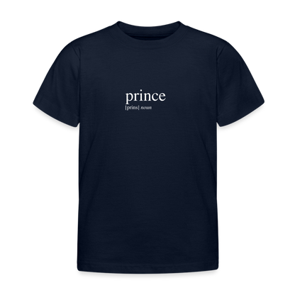 Kids`T-Shirt - prince (white) - Navy